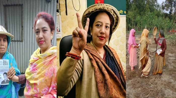 বিগত নির্বাচনে নাহিদা সুলতানার গণসংযোগের ছবি